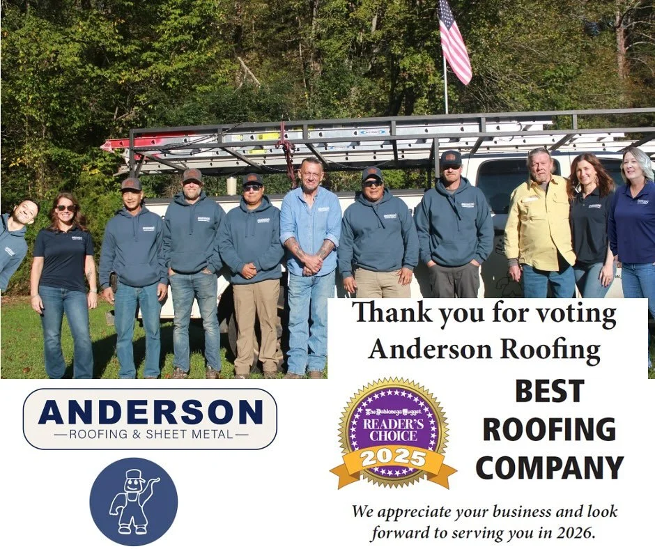 Thank you!!! We are so honored to have been voted Reader&rsquo;s Choice Best Roofing Company 2025 by our friends and neighbors in the annual Best of Lumpkin Contest at  @thedahloneganugget! 

It feels particularly lovely to receive this recognition t