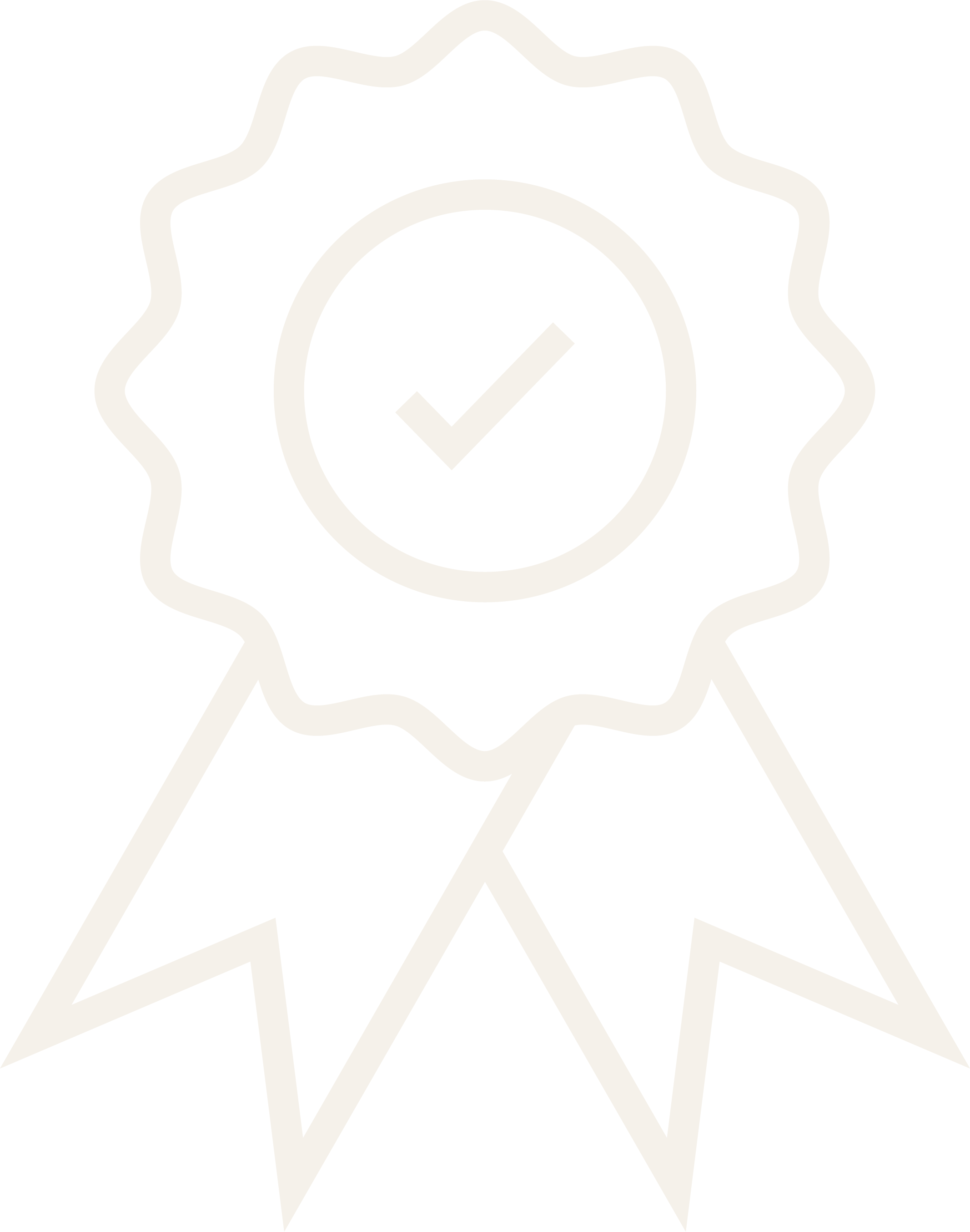 Outline of a ribbon award with a check mark in the center against a black background.