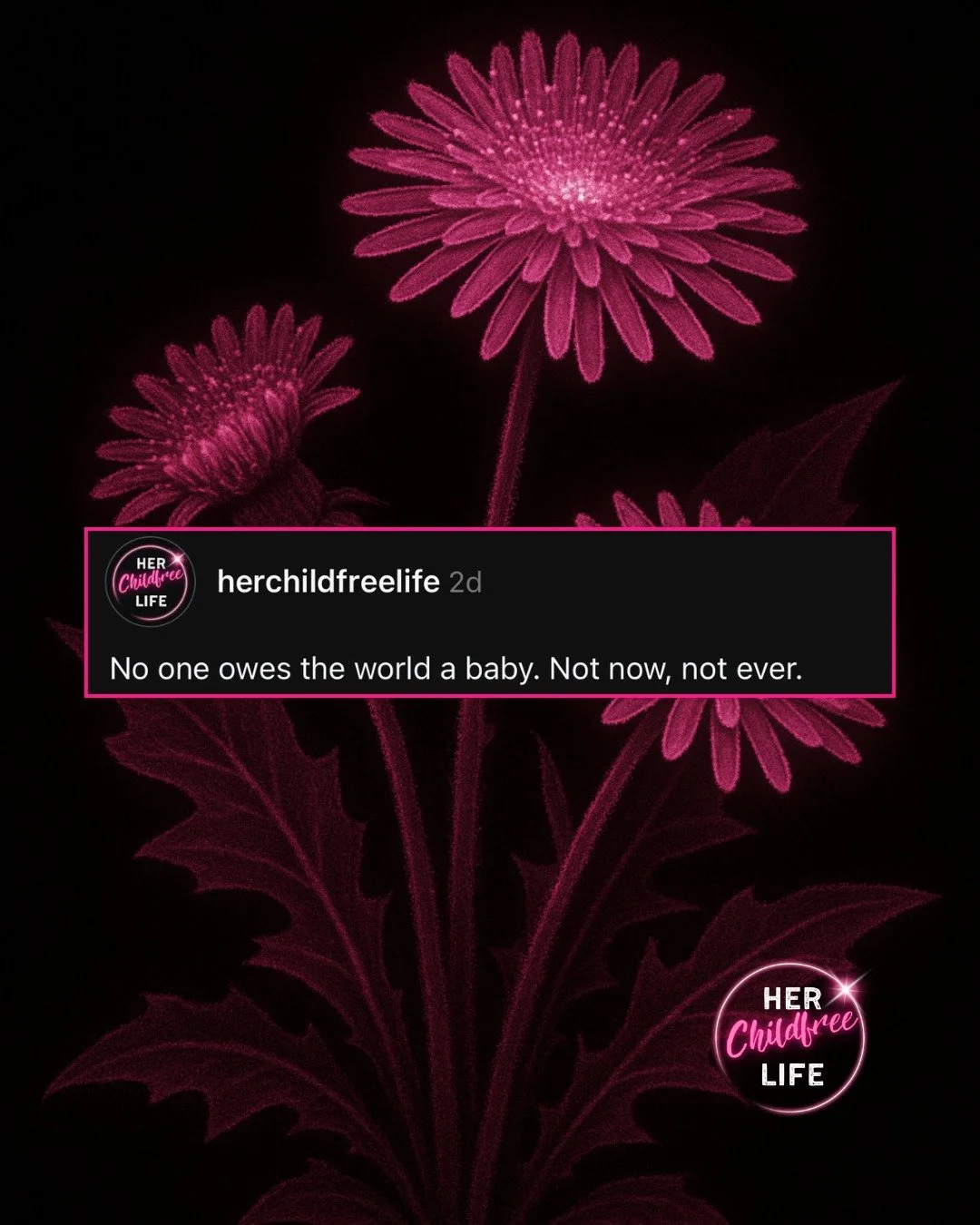 No one owes the world a baby.
Not everyone is meant for motherhood&mdash;and pretending otherwise helps no one.
If you&rsquo;re questioning what you really want, start here 👉 herchildfreelife.com