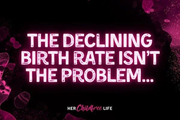 New free blog post is up! This week we are discussing the declining birth rates and how it's not really the problem. ✨ Link in Bio ✨ https://www.herchildfreelife.com/free-blog
