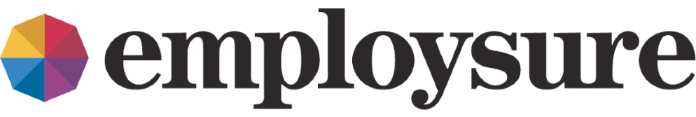 Employsure logo featuring a multicolored geometric circle and bold black text.