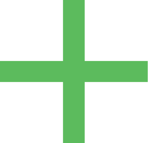 Green cross symbol on a black background.