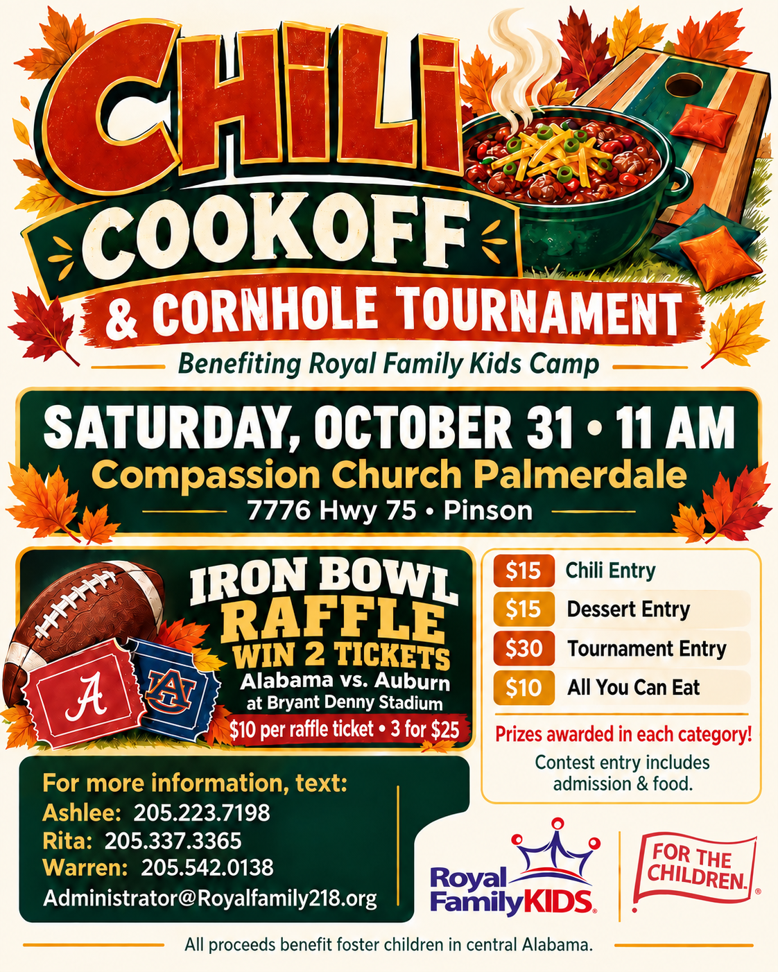 Chili Cookoff & Cornhole Tournament