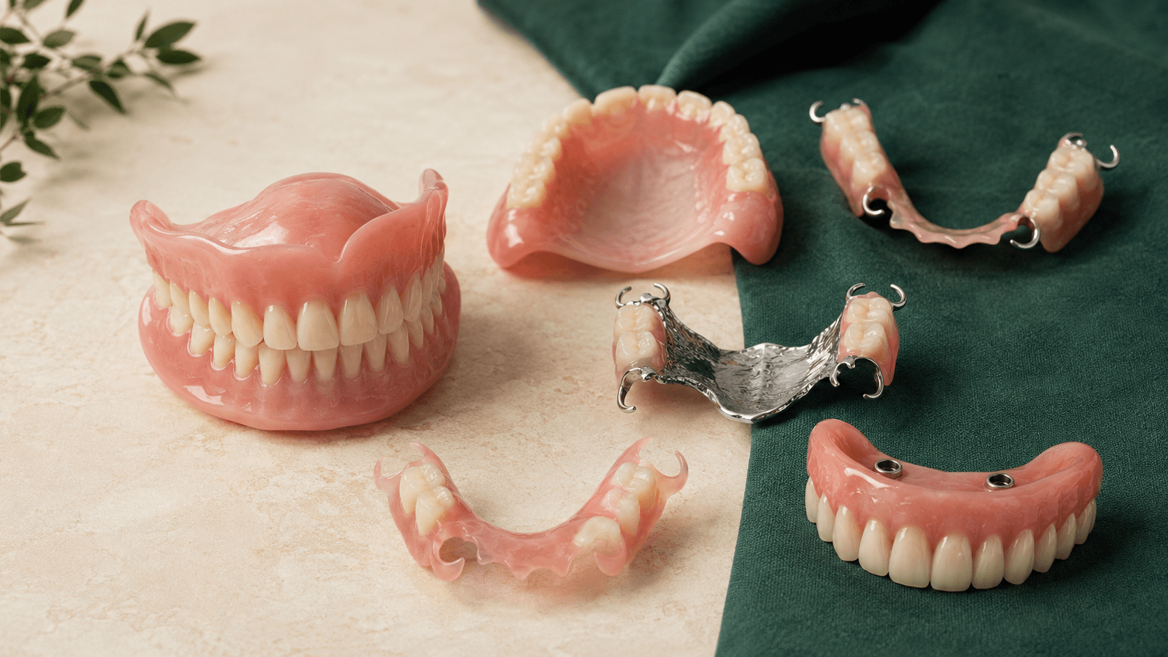 Complete dentures, acrylic partial dentures, metal partial dentures, flexible partial dentures and implant overdentures - Prestige dentures