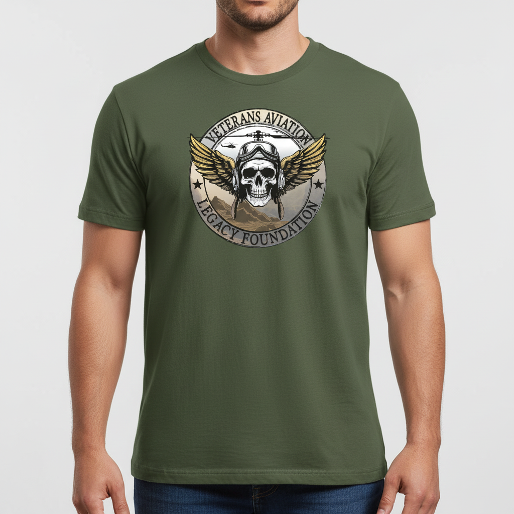 Fly Together. Heal Together. Veterans Aviation Legacy Foundation T-Shirt (Green)