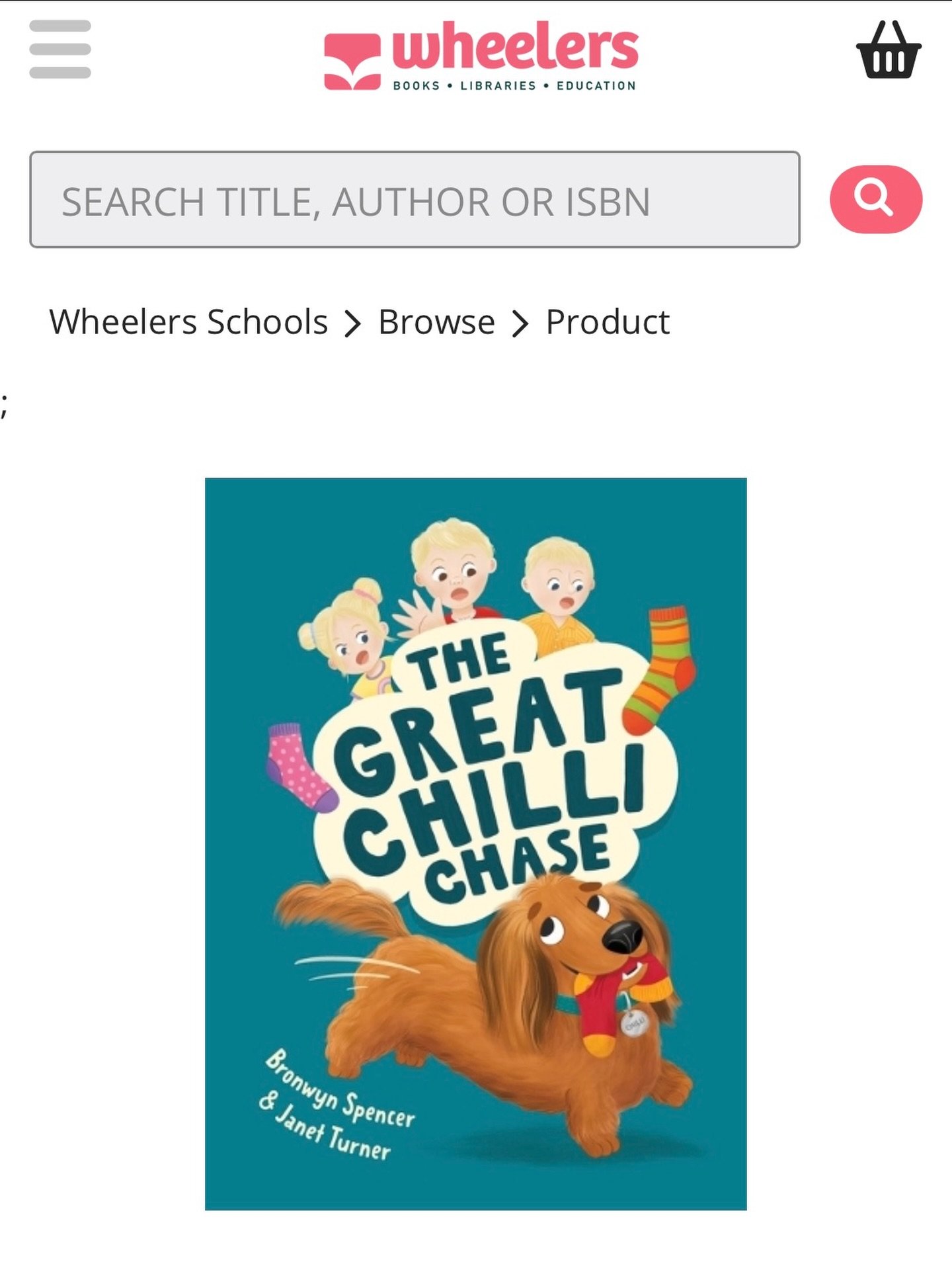 ⭐️ Now available on Wheelers Books ⭐️

Wheelers is a specialist Australian Schools and Early Learning Centre book supplier which means it&rsquo;s now easier for any teachers or early learning centre providers to order a copy of The Great Chilli Chase