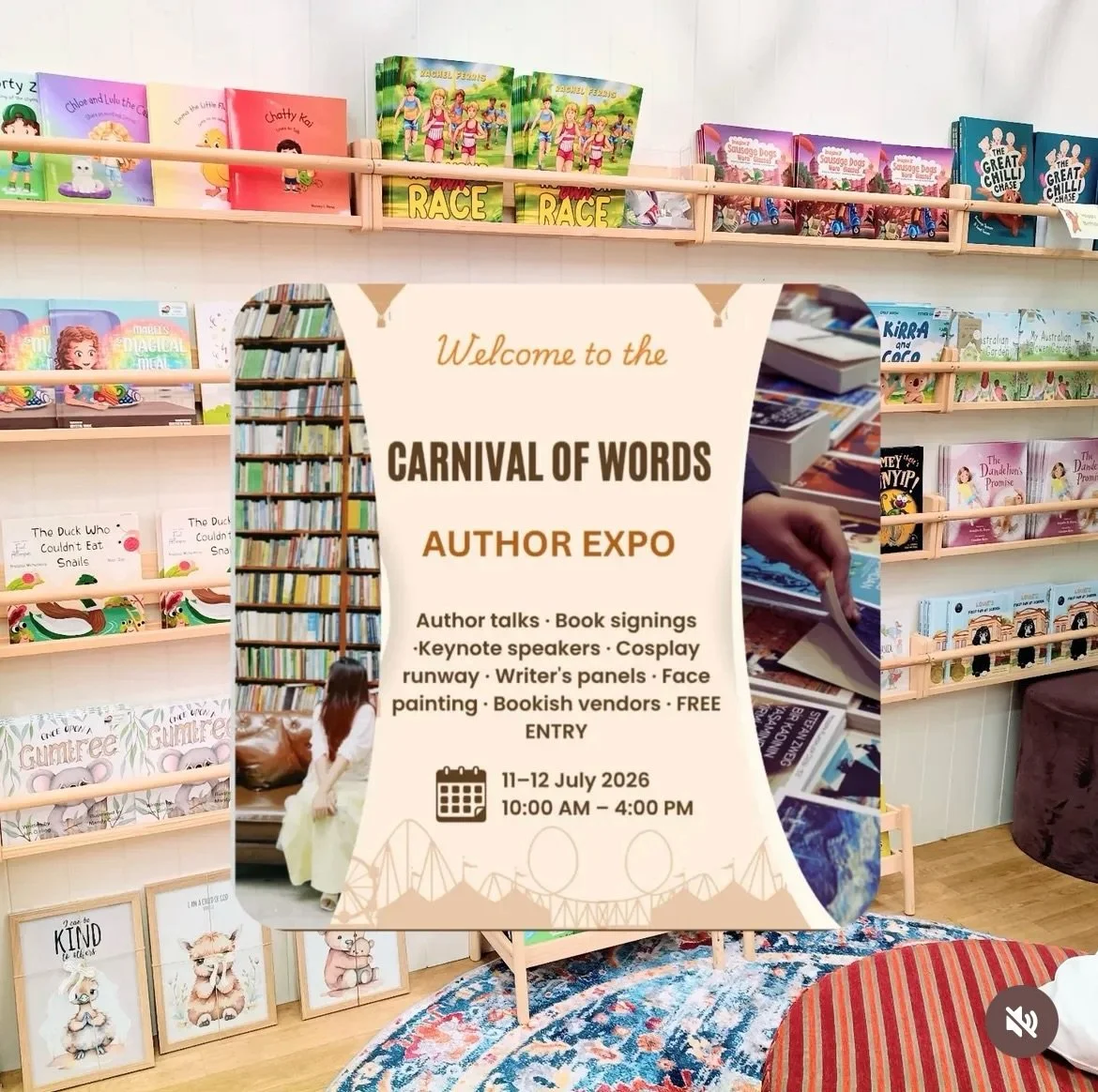 Carnival of words here we come! 🎡🎟️

So happy to be joining fellow authors from @lovebookscommunity at this event and celebrating all things storytelling 📚🎉

@carnivalofwordsqld 

#localauthor #authorevent #selfpublishedauthor #childrensbookautho