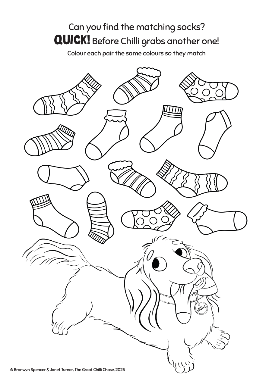 Colouring In - Sock Match