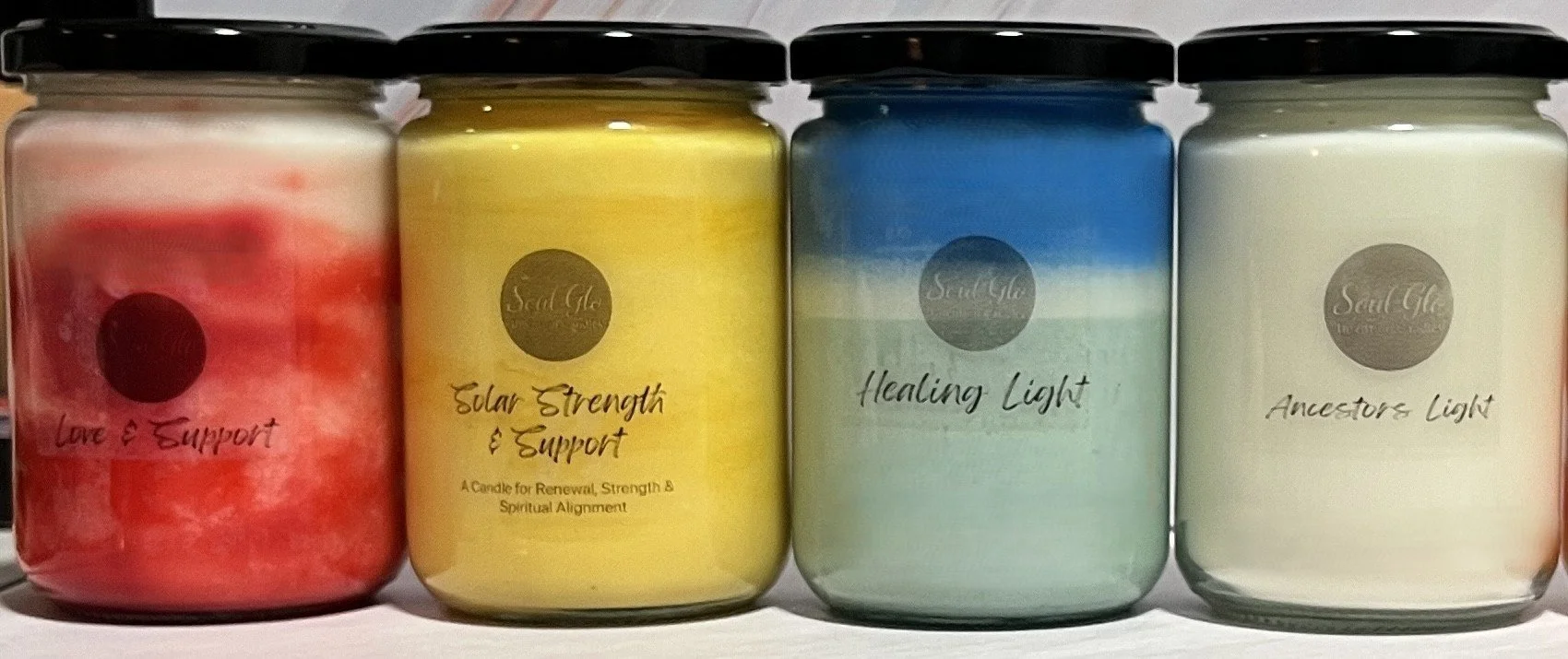 Healing Collection – Complete Daily Intention Candle Gift Set (Set of 4 (12 oz))