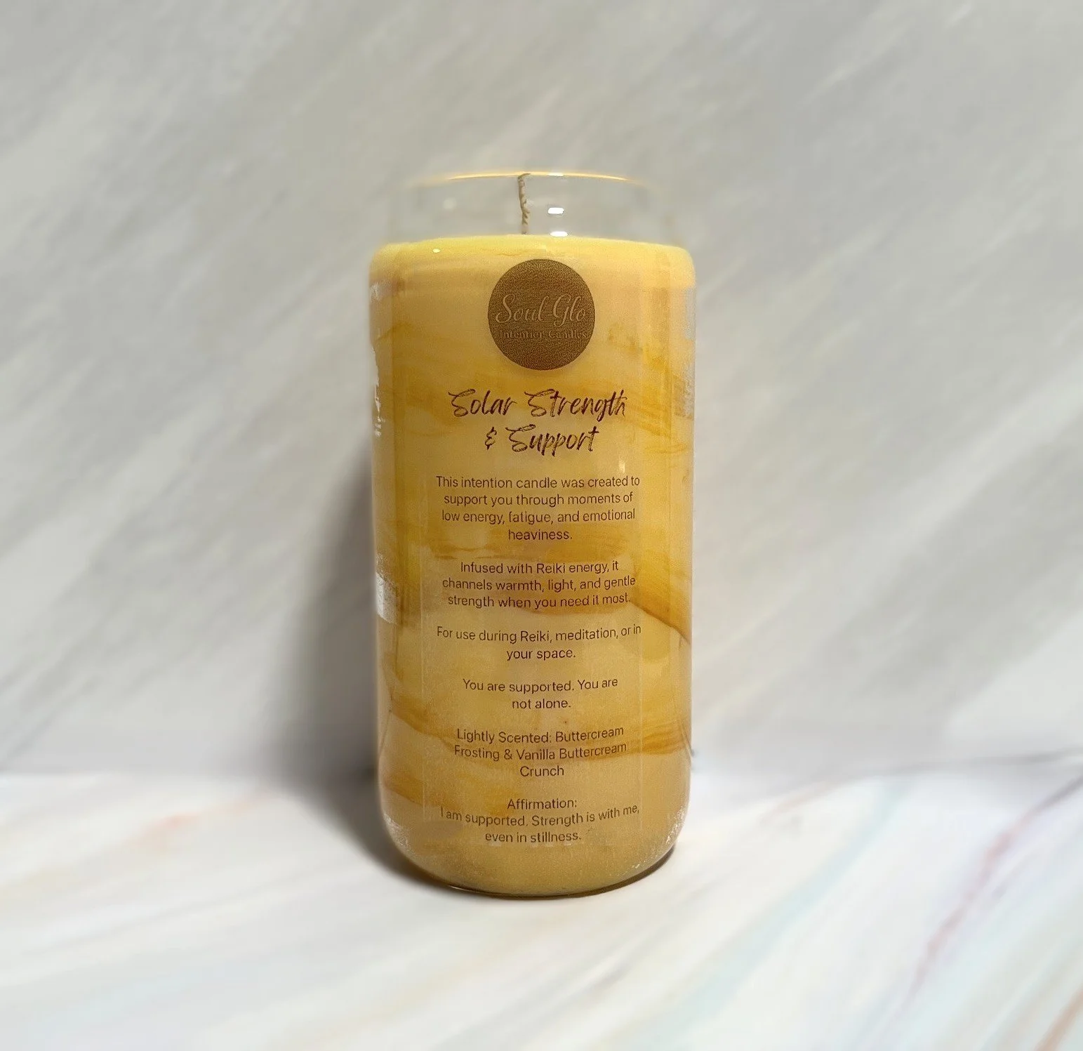 Solar Strength & Support Intention Candle