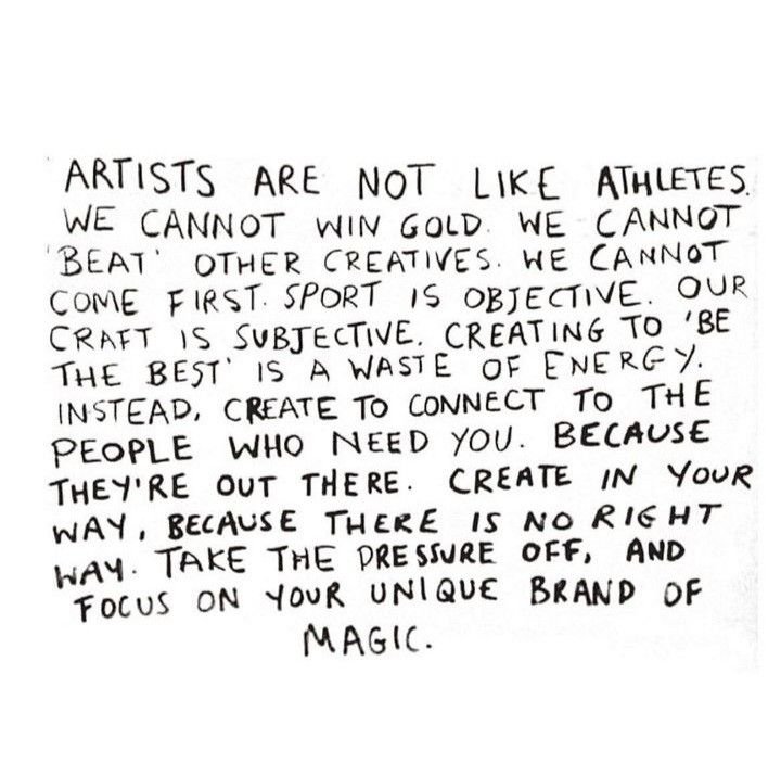 the art you make is the trophy you keep 🏆