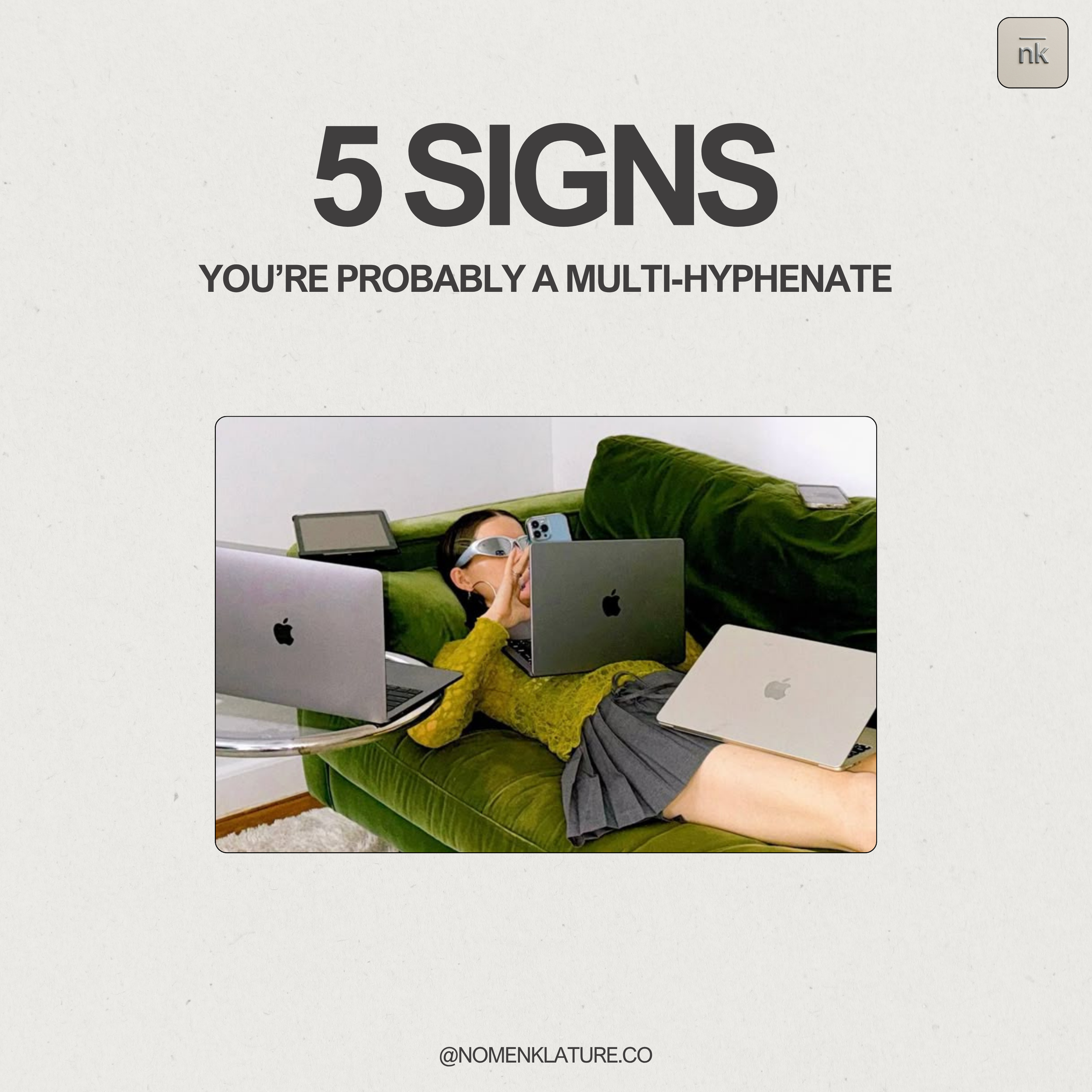 5 signs you’re probably a multi-hyphenate 🪐💡