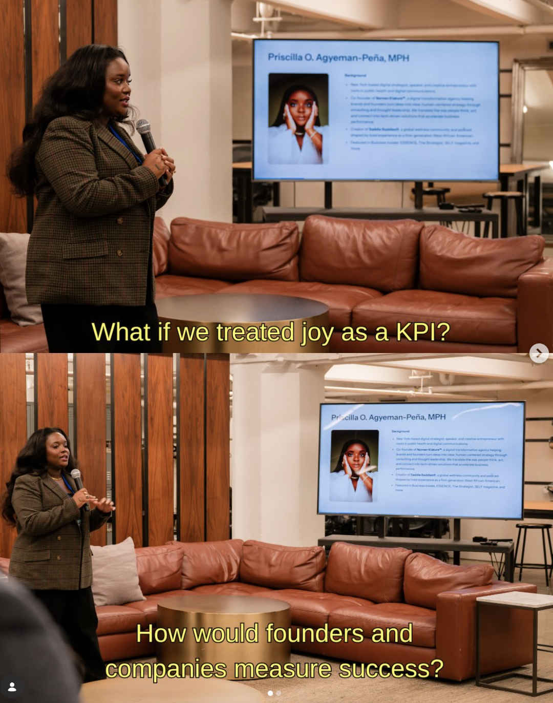 What if joy was a pillar of success just like scaling, impact and revenue? 🪐

We explored that and more recently while sharing our workshop: Joy as a KPI at @visiblehands NYC SEEN Summit. In a room full of founders and entrepreneurs who understand w