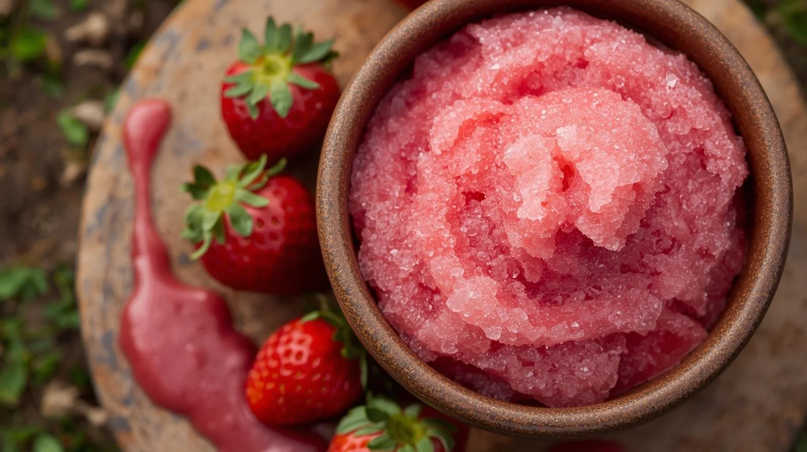 Juicy Strawberry Sugar Scrub