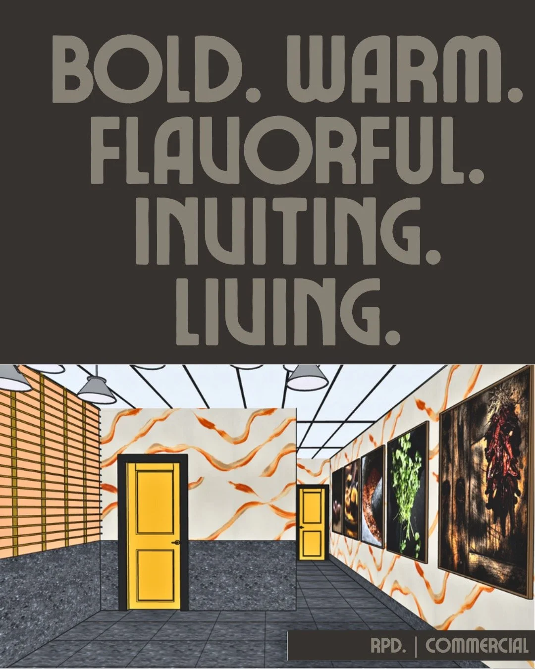 Bold textures. Earthy tones. Honest materials.

From handcrafted finishes to curated lighting, every detail tells a story of warmth, culture, and connection.

✨ LIVING.
A restaurant that feels like a home you&rsquo;ve never been to &mdash; but never 
