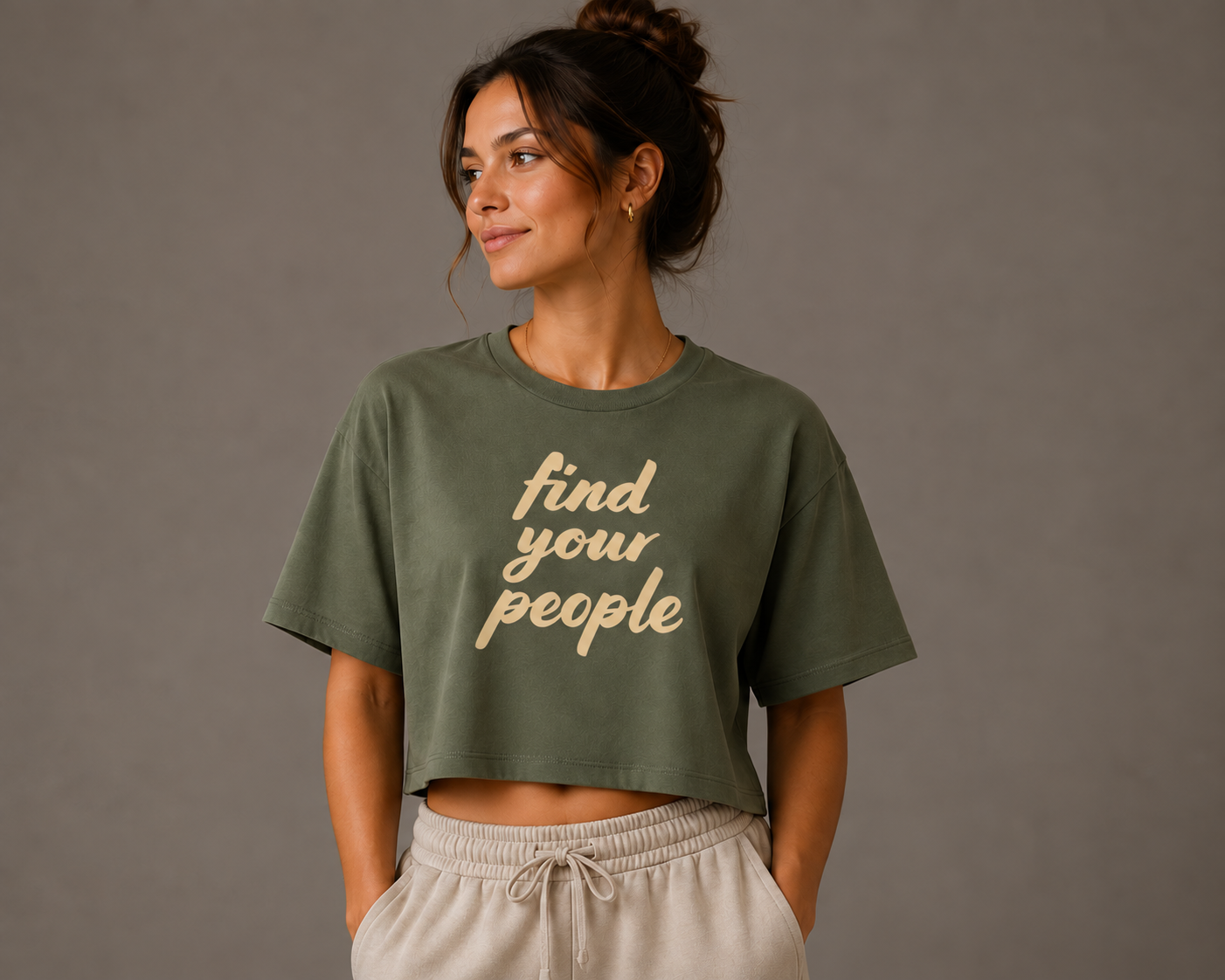 Find Your People - Women's Crop T-Shirt