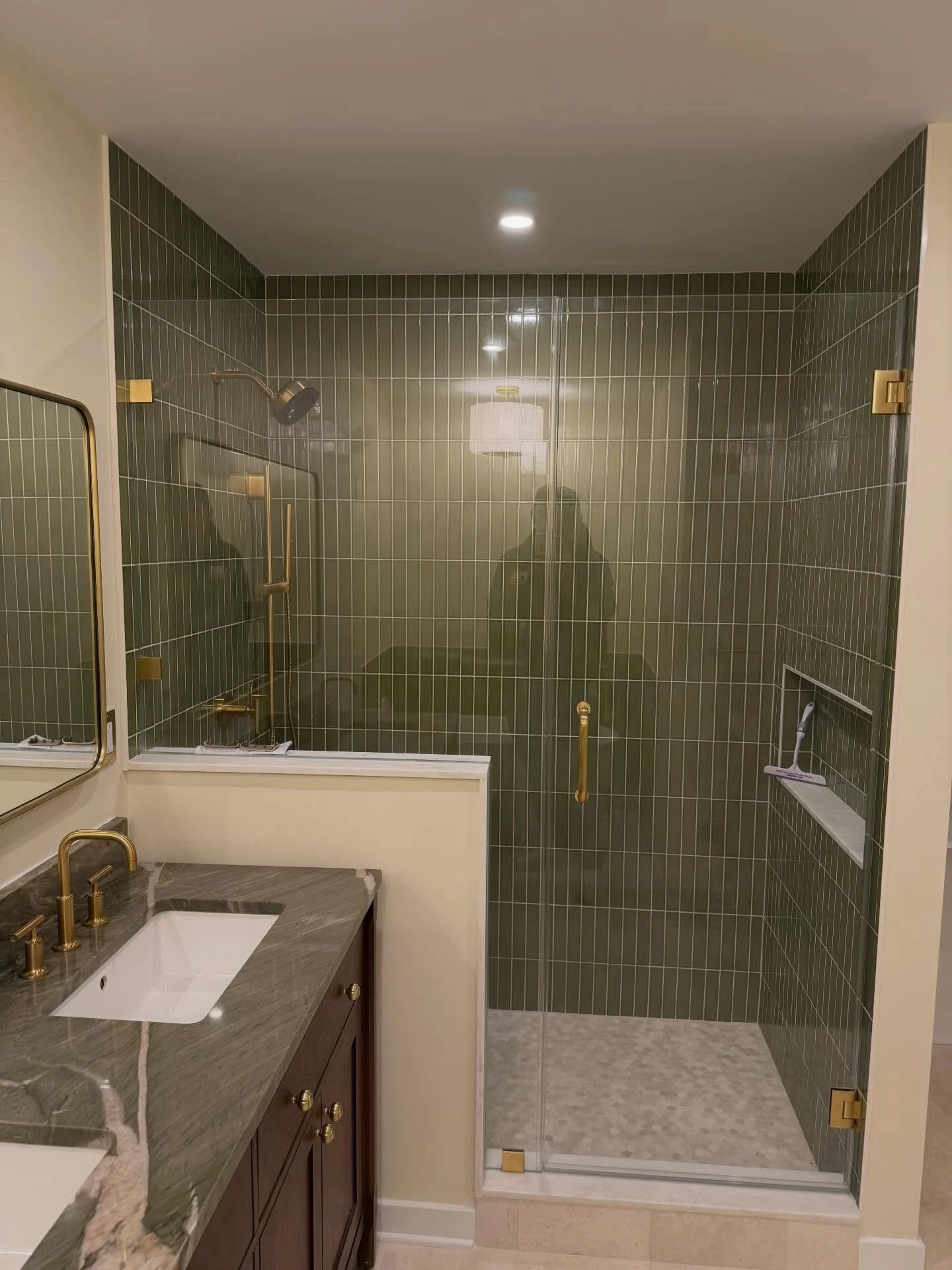 📍 Graduate Hospital / Philadelphia PA

🚧 🛁  The team transformed an oversized bathroom into a thoughtfully designed space, maximizing every inch and leaving a very happy couple with an astonishing master bathroom.

⚡️Once again, the team delivers 