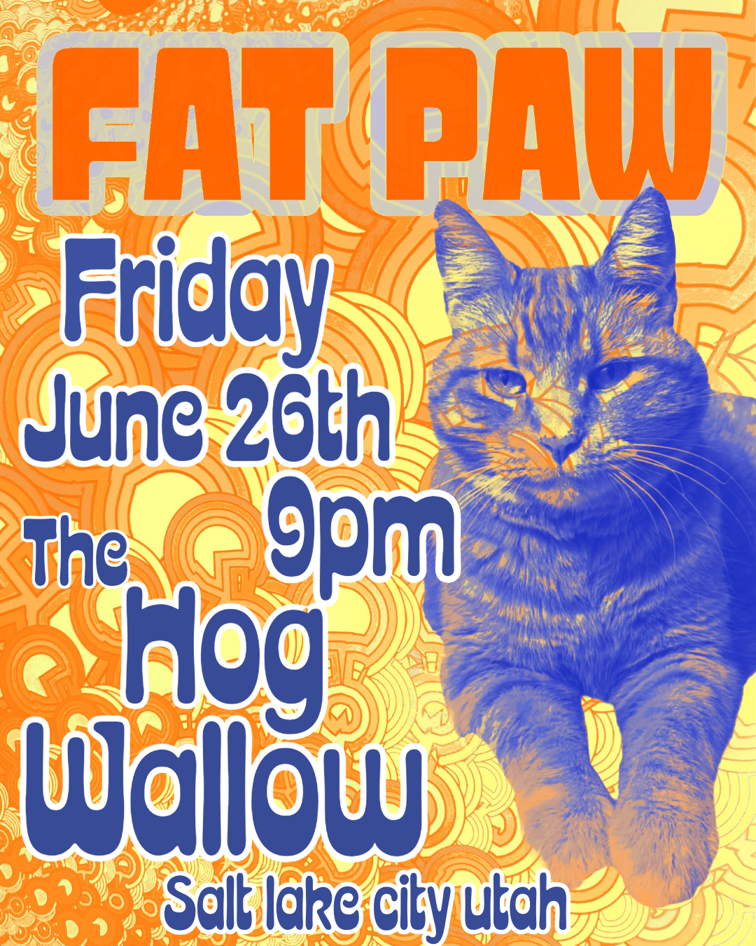 Fat Paw Back at The Hog Wallow Pub   SALT LAKE CITY UTAH