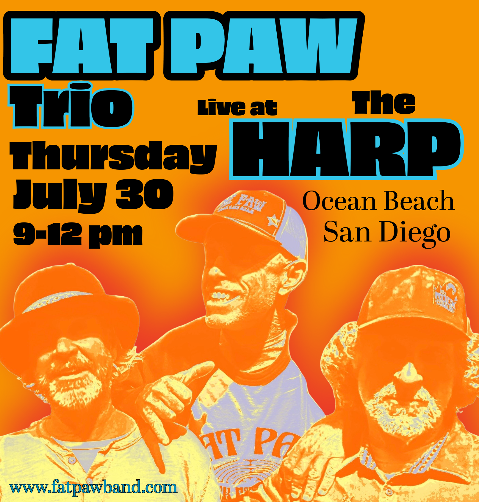 FAT PAW TRIO AT THE HARP 