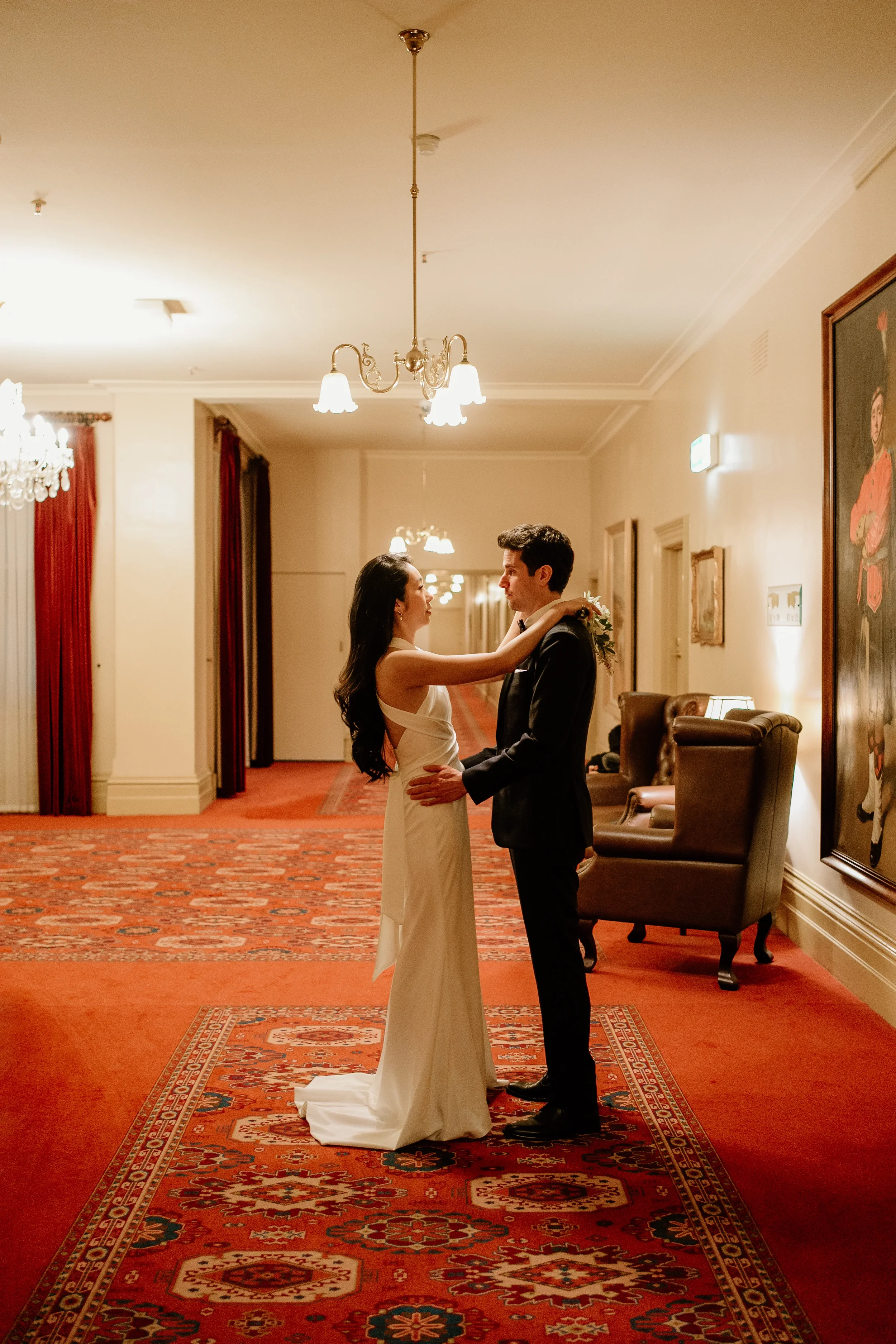 Parliament house & Carlton Gardens Melbourne pre-wedding48.webp