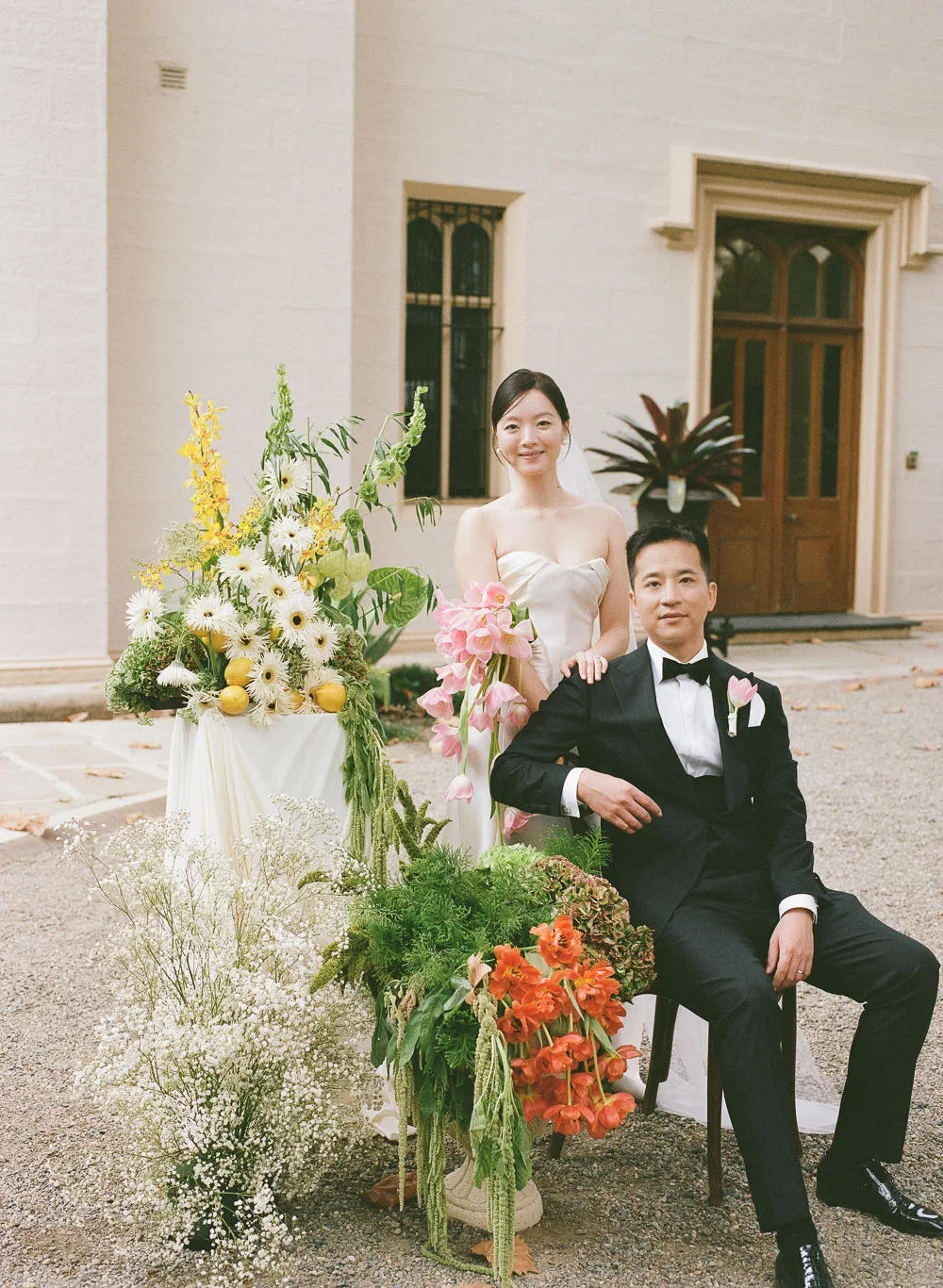 Wedding portraits at Lindesay House Darling Point Sydney