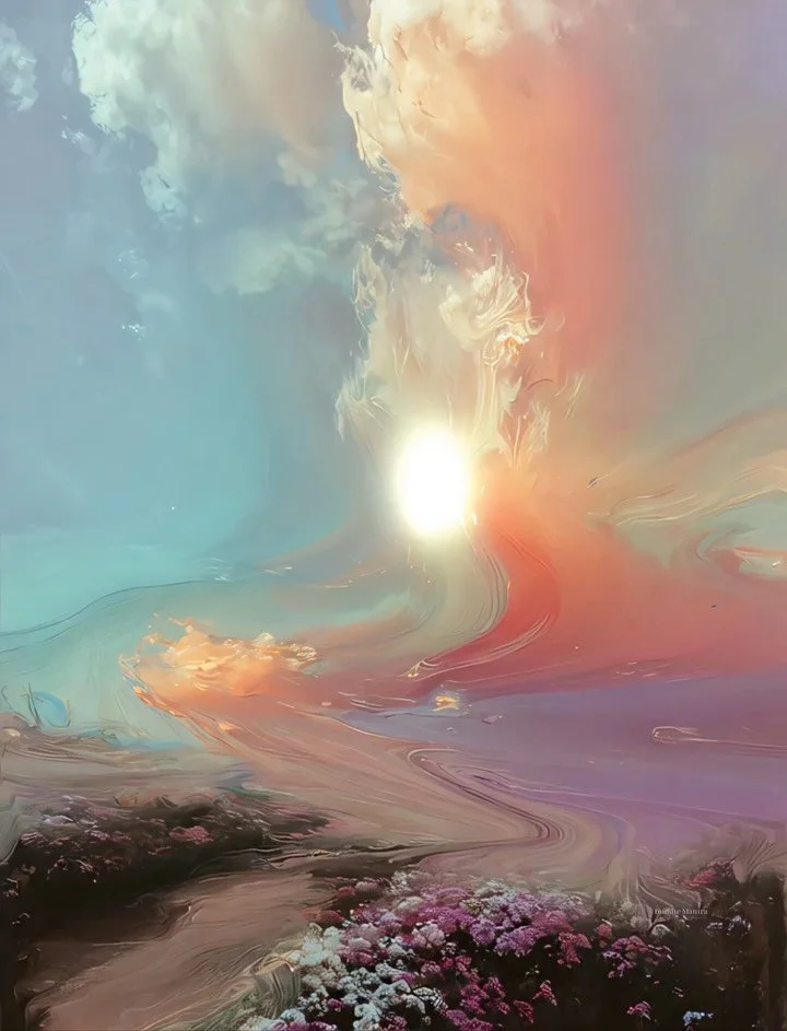 What calls you in dreams is already yours.

The Dream State, Lindsay Kokoska, 2026

A path opens where the waking mind would see none. You move toward the light not by force, but by remembering how to trust what guides you.

The landscape shifts like