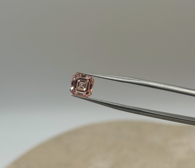 Elise: 2.02ct Fancy Pink Asscher Cut Diamond VVS2