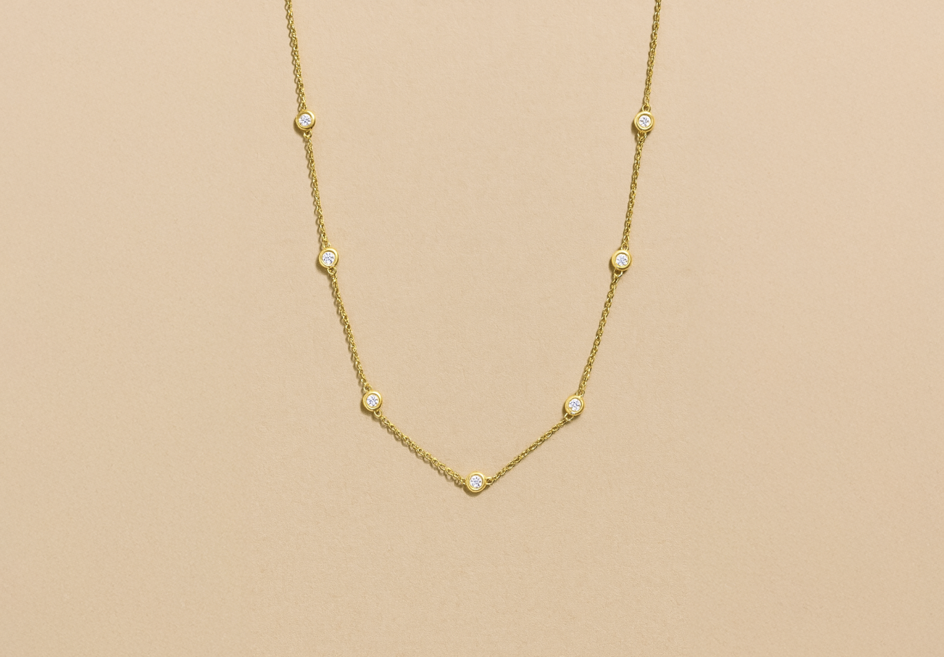 Diamond by the Yard Necklace with Natural Diamonds