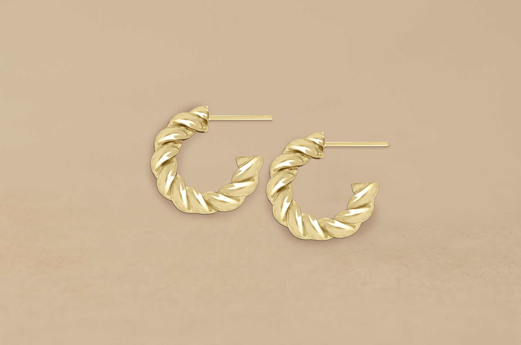 HOLC Sculptural Twist Hoops