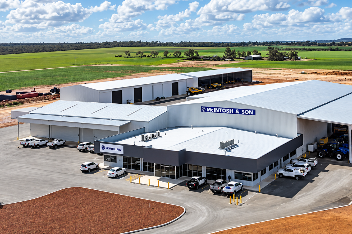 Warehouse built for McIntosh & Son in Merredin.