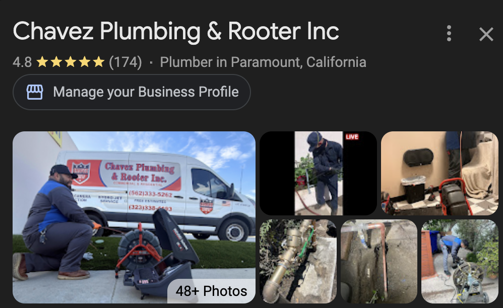 Chavez Plumbing & Rooter- Local SEO System Build