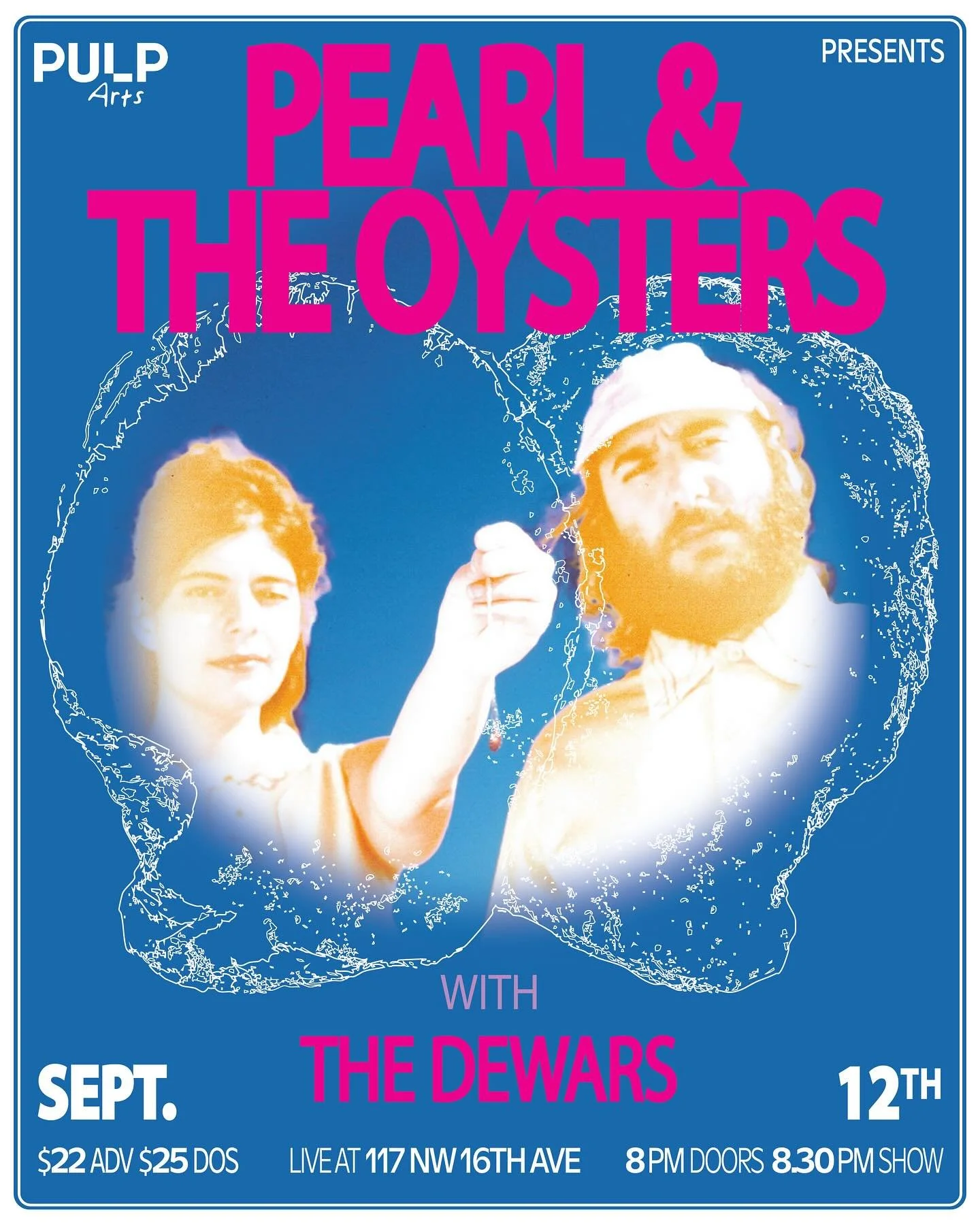 Greetings Gaines-villains! We&rsquo;re over the moon in excitement to open for our dear pals @pearlandtheoystersband as they hover across the continent gracing each town with their otherworldly tunes! Do join us next Friday the 12th for this memorabl
