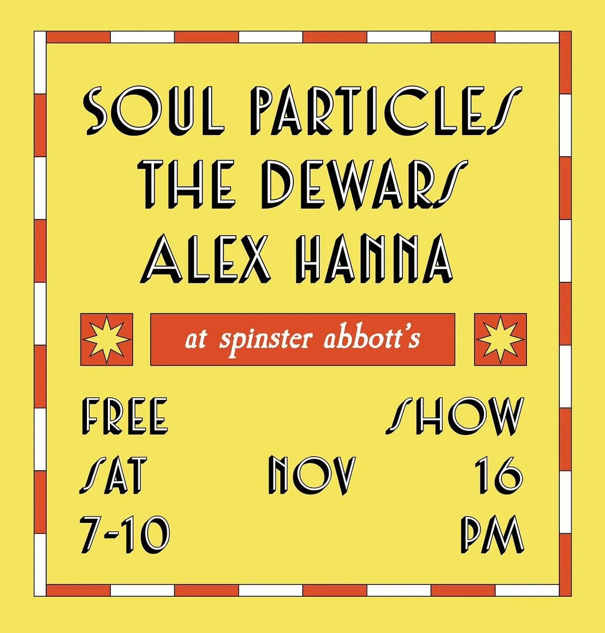 We&rsquo;re psyched to come back to st. Augustine tomorrow and play at the one and only @spinster_abbotts_st_aug alongside wpb&rsquo;s very talented @soulparticles and @alexhanna.washere &hellip;. Come join us from 7-10