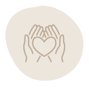 Two hands forming a heart shape with a smaller heart inside