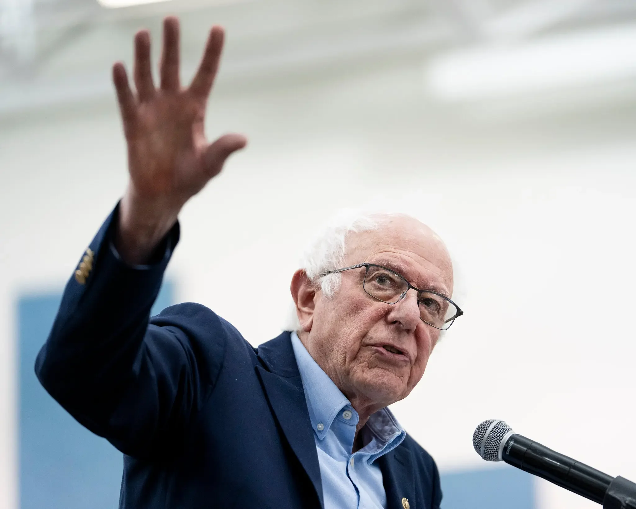 Senator Bernie Sanders speaking
