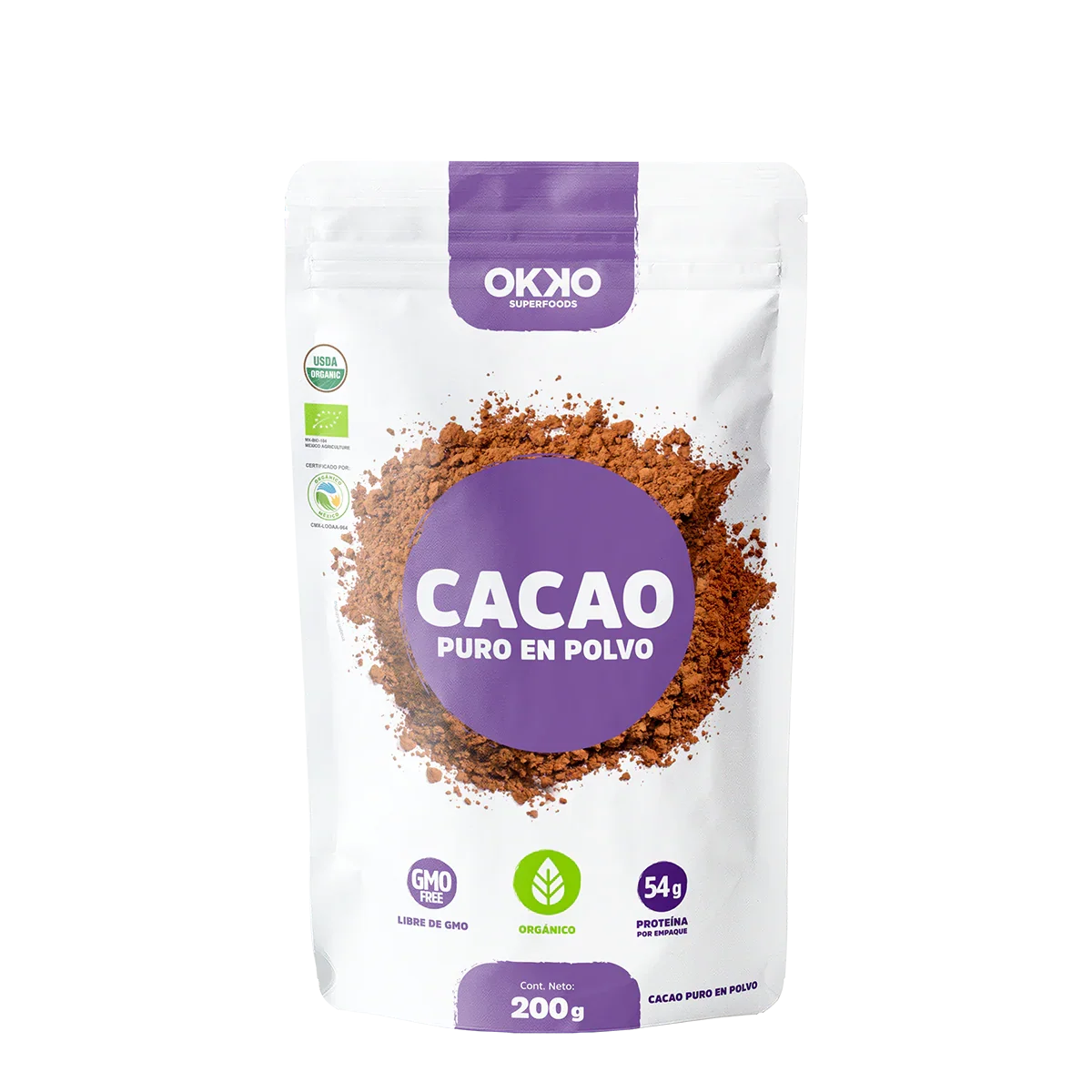 Cacao Orgánico (200 g) - OKKO