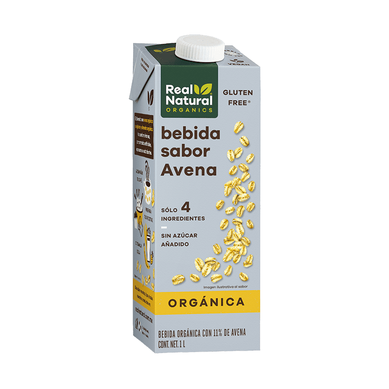 Leche Vegetal de Avena Orgánica (1 L) - Real Natural