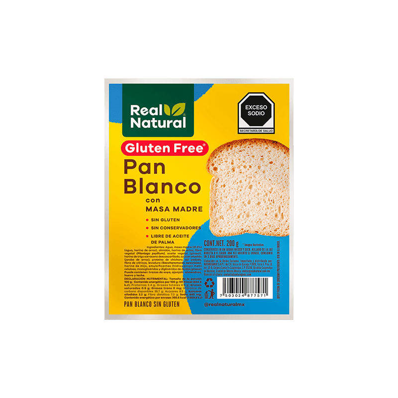 Pan Blanco (200 g) - Real Natural