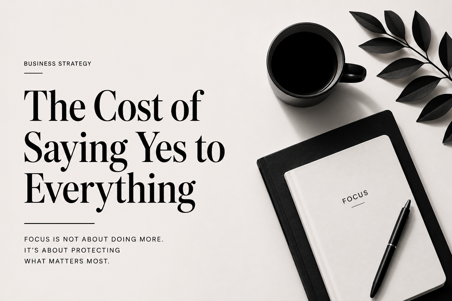 The Power of Saying No as a CEO