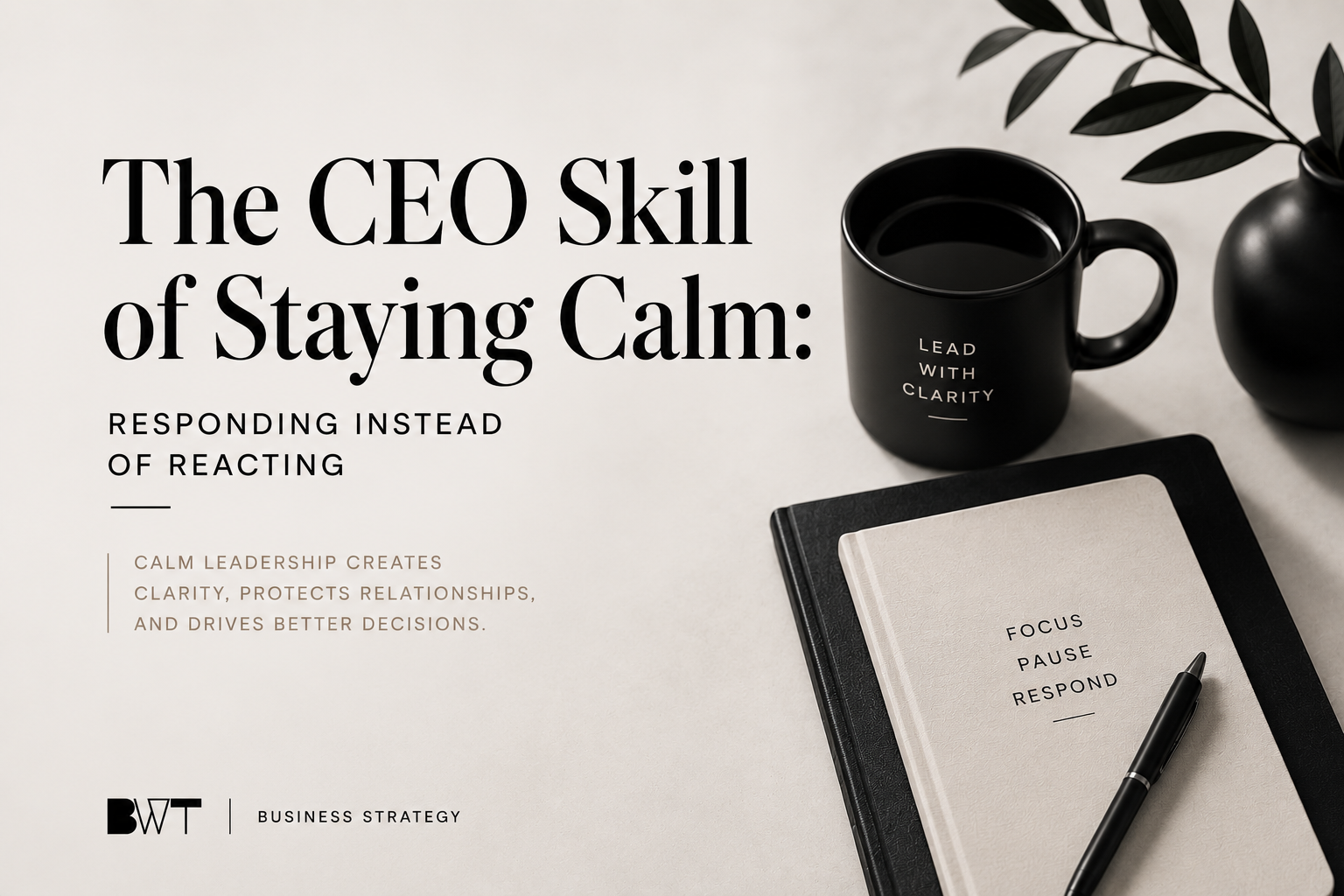 The CEO Skill of Staying Calm: Responding Instead of Reacting