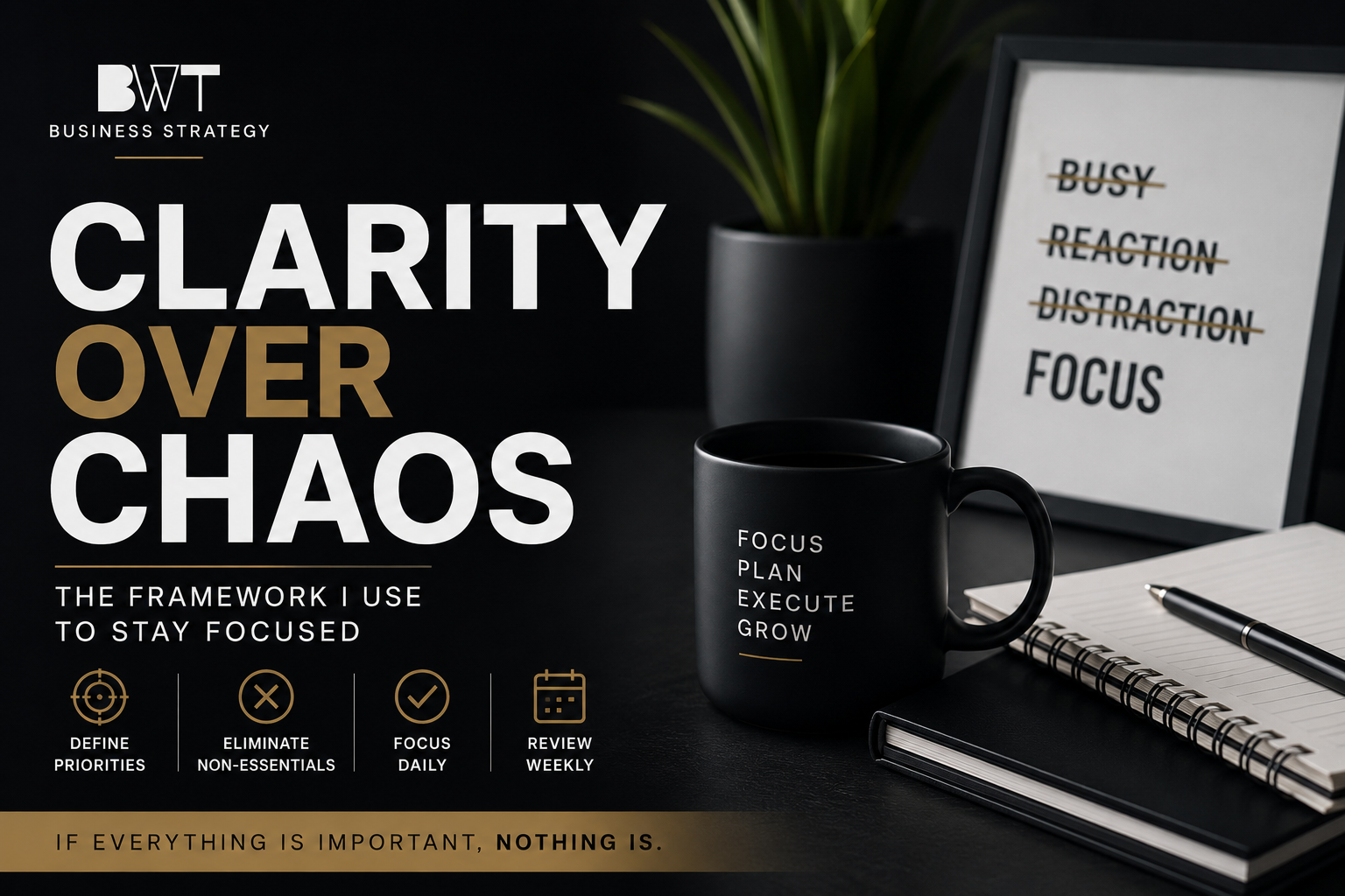 Clarity Over Chaos: The Framework I Use to Stay Focused