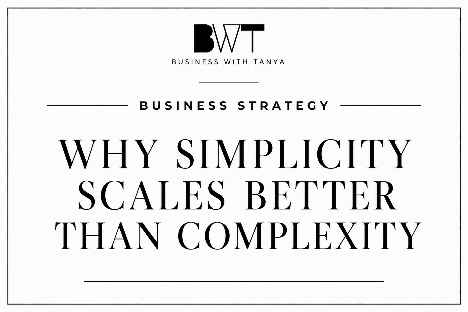 Why Simplicity Scales Better Than Complexity