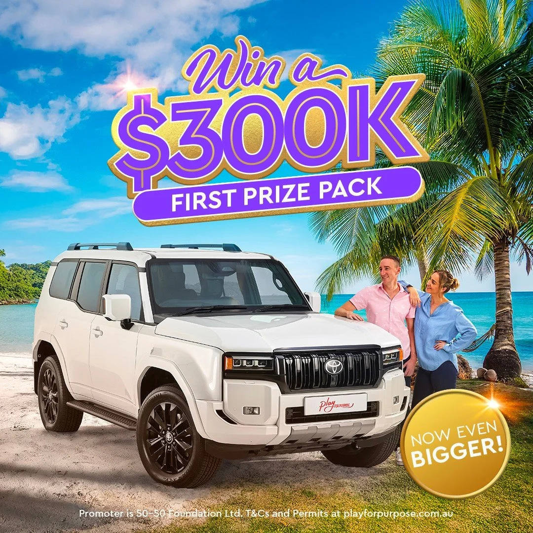 WIN BIG with our biggest prize pool ever! 🥳⁠
⁠
🏆 1st prize: $300K pack with a Toyota Prado + $188K in gold! ⁠
💰 Total prizes: Now a huge $400K! ⁠
🎁 More to win: All other prizes have DOUBLED in value!⁠
⁠
Tickets are just $10, and every single one