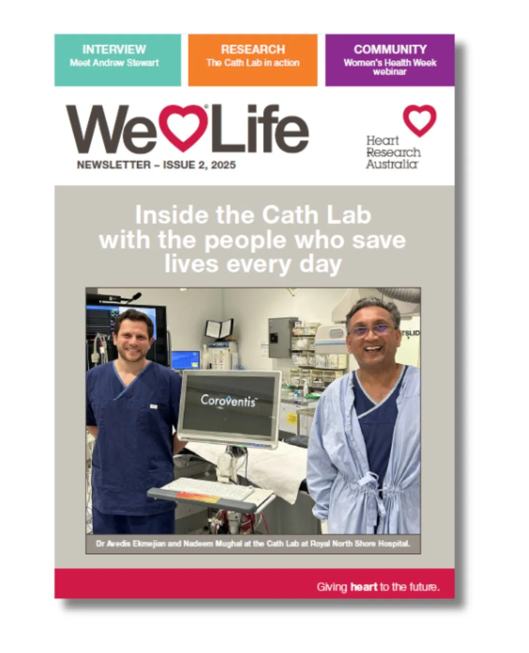 Our September newsletter just dropped! ⁠
⁠
In this issue:⁠
⁠
❤️Get an insight into just what happens in a Cath Lab and hear from some of our researchers and the incredible medical staff that are on the front line. Read more⁠
❤️Read about our new Boar