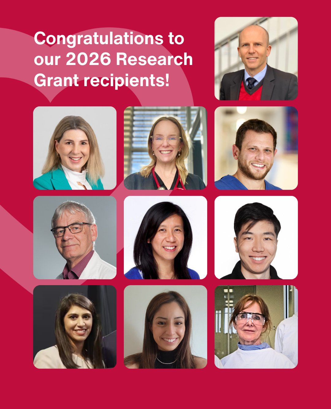 $1.12 million committed to life-saving heart research⁠
⁠
We are proud to share that $1.12 million has just been committed to life-saving heart research in 2026.⁠
⁠
This isn't just a number. It represents 10 brand new research grants and the continuat