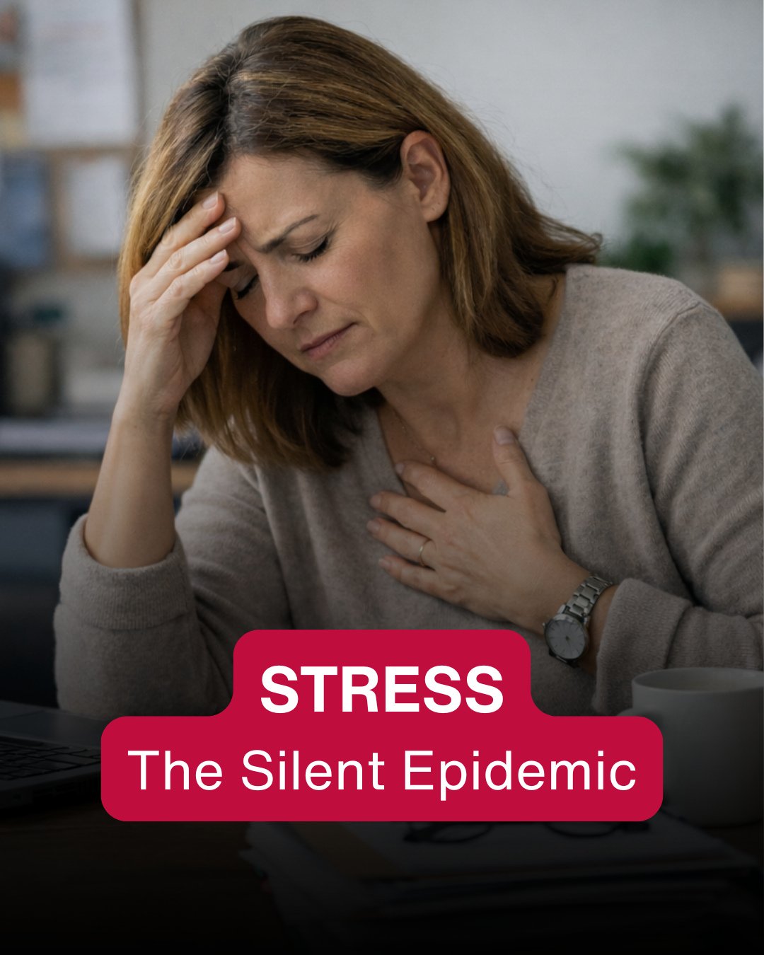 Stress has become so common that many of us barely notice it, but when stress stays switched on, it can quietly impact your heart. 💔 ⁠
⁠
This #REDFEB, we&rsquo;re raising awareness of the impact stress can have on heart health and sharing simple way