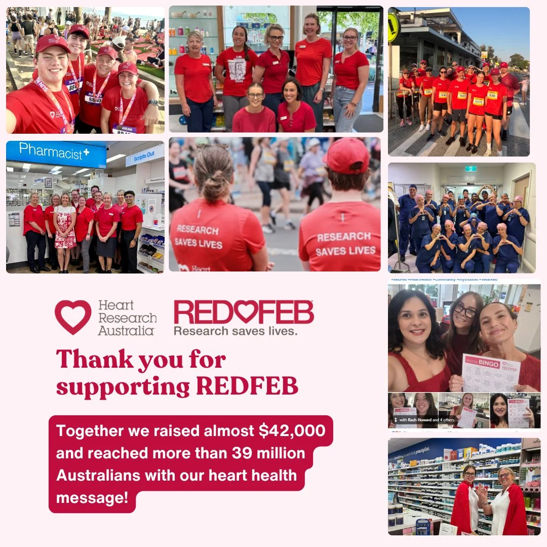 As we close the door on #REDFEB for this year, we want to say a massive thank you to everyone who got involved. Together, we raised almost $42,000 and reached over 39 million Australians with vital information on stress and heart health.⁠
⁠
A special