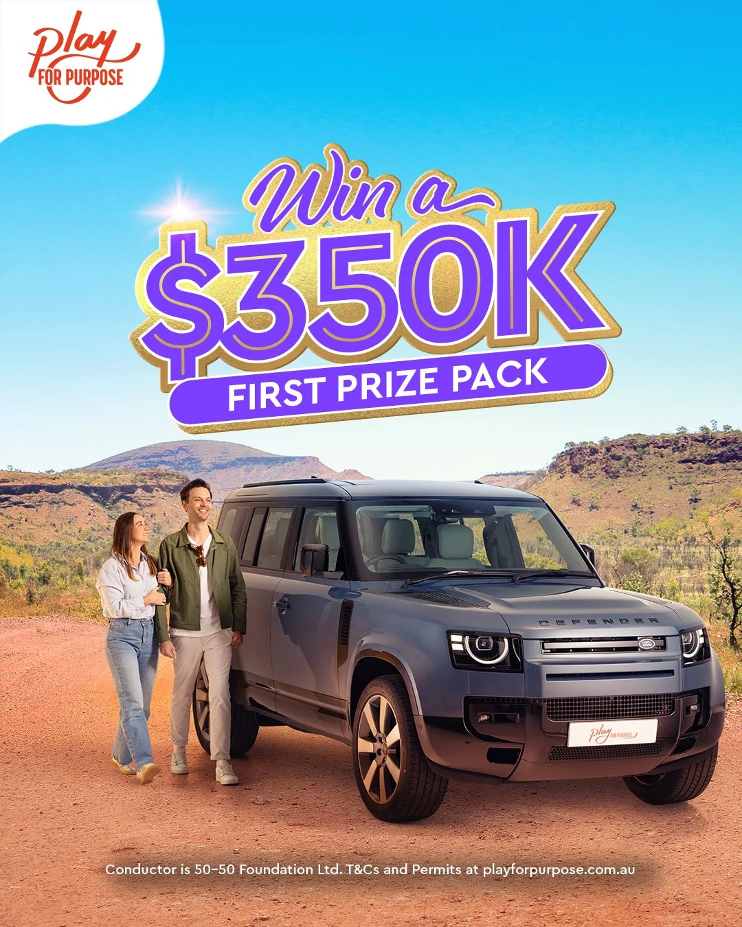 And the best part? $5 from every ticket bought will come directly back to Heart Research Australia so we can continue to fund much-needed, life-saving research.  including:
🚙  A Land Rover Defender 110 valued at $191,986
💰 $150,000 worth of Gold Bu