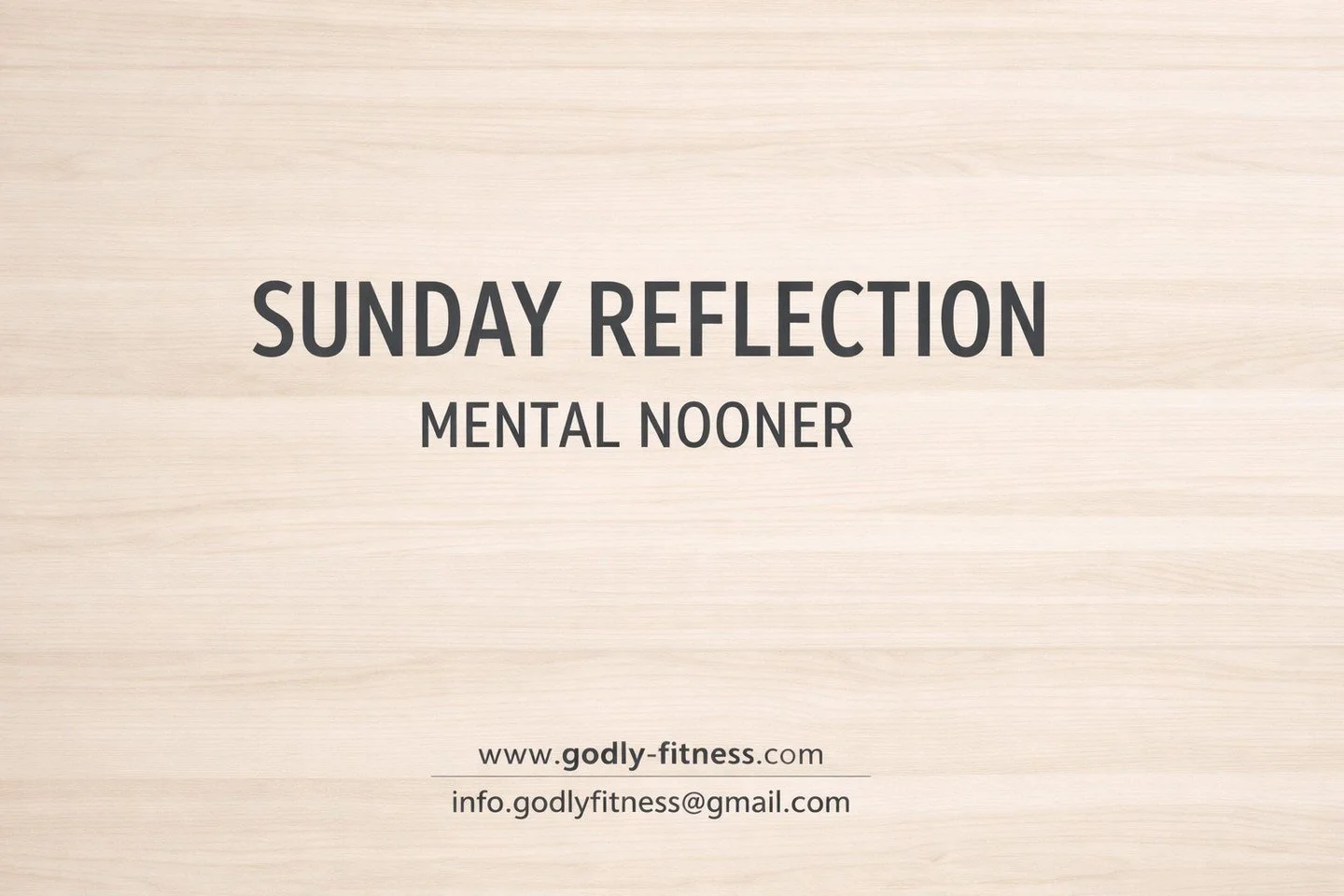 Sunday is for reflection. Spend two minutes looking back at your wins and preparing for the week ahead. Clarity is a choice. www.godly-fitness.com info.godlyfitness@gmail.com #GodFit #MentalNooner #SundayReflection #GodlyFitness