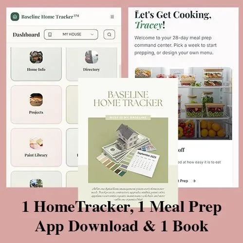 HomeTracker™ - 1 Home + 1 Book + 1 Meal Prep